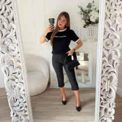 PANTALON CAPRI NOIR