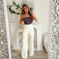 PANTALON MAILLE BEIGE