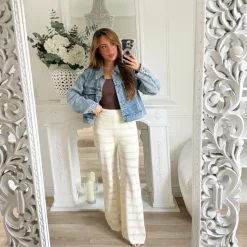 PANTALON MAILLE BEIGE