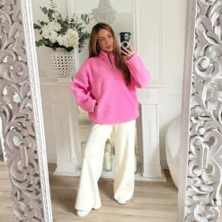 PANTALON MAILLE BEIGE CLAIR OPHÉLIE