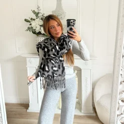 PANTALON MAILLE GRIS CLAIR