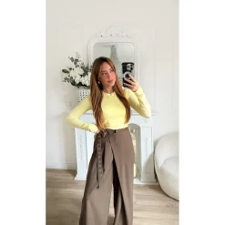 PANTALON PORTEFEUILLE CHOCO EUGÉNIE