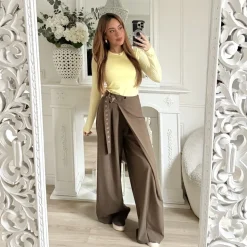 PANTALON PORTEFEUILLE CHOCO EUGÉNIE