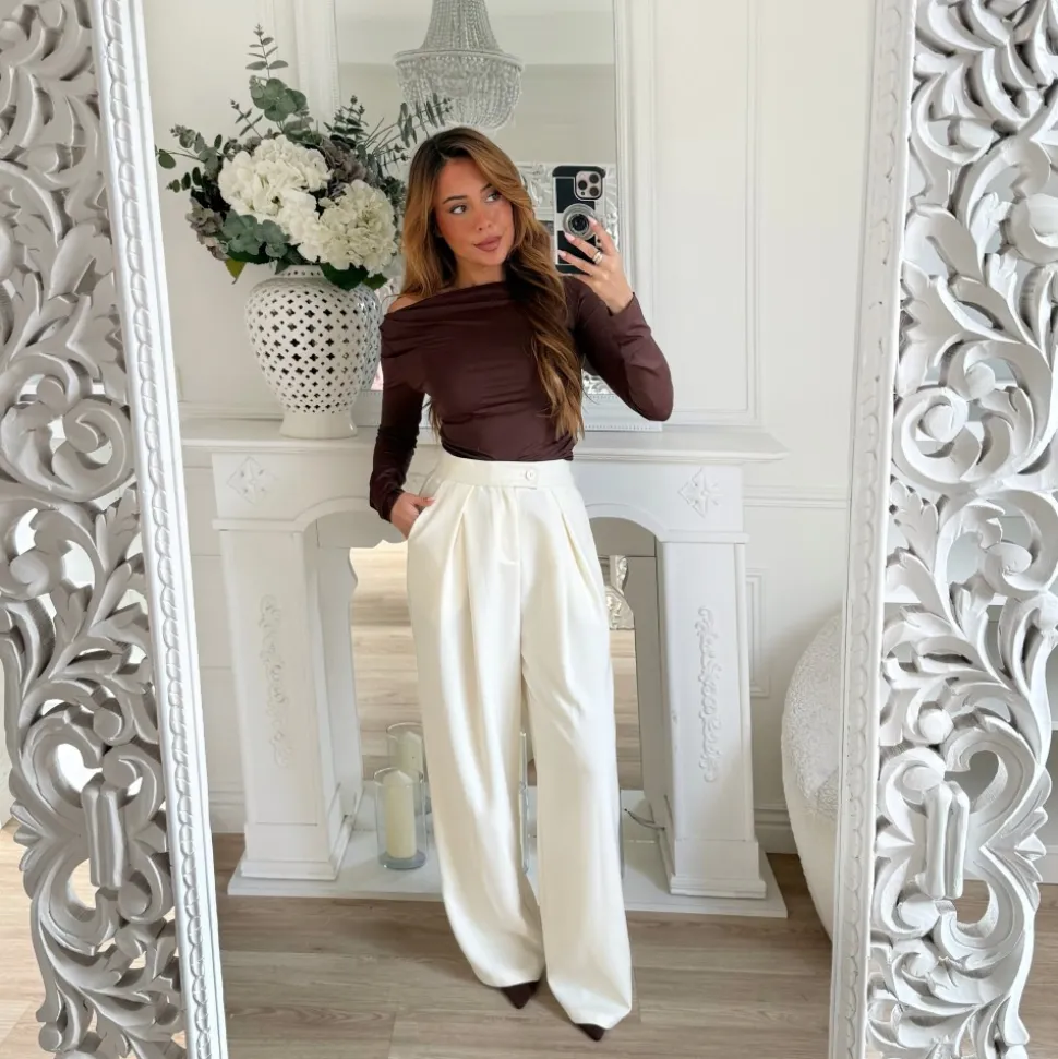 PANTALON TAILLEUR BEIGE * PREMIUM