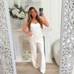 PANTALON TAILLEUR BEIGE JENNY ** PREMIUM