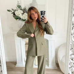 PANTALON TAILLEUR KAKI