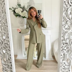 PANTALON TAILLEUR KAKI