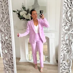 PANTALON TAILLEUR LILAS