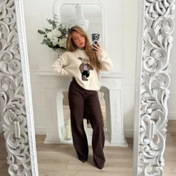 PULL BEIGE OURSON APOLLINE