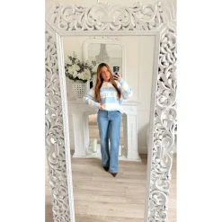 PULL BEIGE STYLE POLO RAYURES NEW YORK