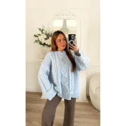 PULL BLEU GROSSE MAILLE LAURÉNE