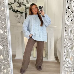 PULL BLEU GROSSE MAILLE LAURÉNE