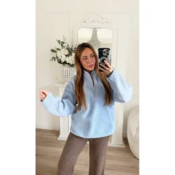 PULL CAMIONNEUR MOUMOUTE BLEU EVELINE