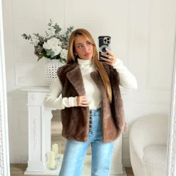 PULL COL ROULE BEIGE