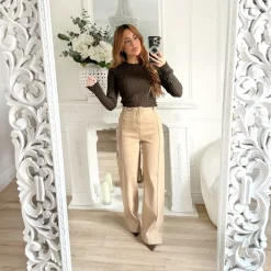 PULL CÔTELÉ CHOCO FLORINE