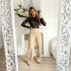 PULL CÔTELÉ CHOCO FLORINE