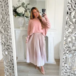 PULL LOOSE VIEUX ROSE NELLY