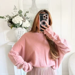 PULL LOOSE VIEUX ROSE NELLY