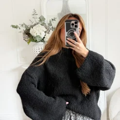 PULL MOHAIR BLACK EVELYNE