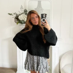 PULL MOHAIR BLACK EVELYNE