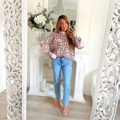 PULL PINK LÉOPARD NEW YORK