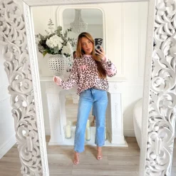 PULL PINK LÉOPARD NEW YORK