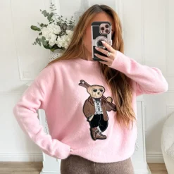 PULL PINK OURSON APOLLINE