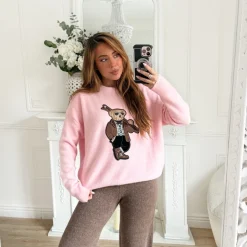 PULL PINK OURSON APOLLINE