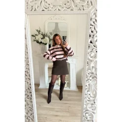 PULL STYLE POLO PINK RAYURES IRIS