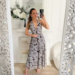 ROBE EN TULLE DOS NU CHOCO MOTIFS