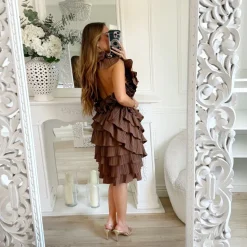 ROBE FROUFROUS CHOCO DOS NU