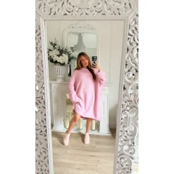 ROBE PULL MOHAIR PINK GRACE