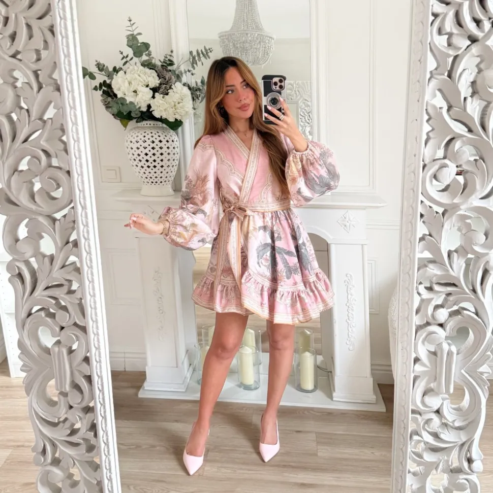 ROBE ROSE PORTEFEUILLE MOTIFS ** PREMIUM