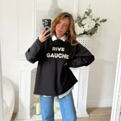 SWEAT BLACK RIVE GAUCHE CHRISTINE