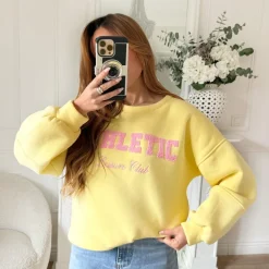 SWEAT JAUNE ATHLETIC NOLWENN