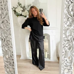 TEE SHIRT BLACK DENTELLE