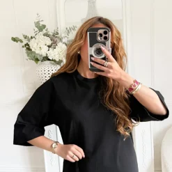 TEE SHIRT BLACK DENTELLE