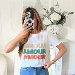 TEE SHIRT BLANC AMOUR