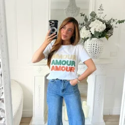 TEE SHIRT BLANC AMOUR