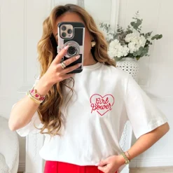 TEE SHIRT BLANC GIRL POWER