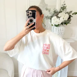 TEE SHIRT BLANC MORE AMORE