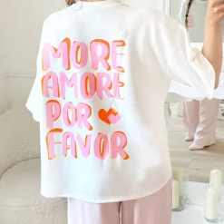 TEE SHIRT BLANC MORE AMORE
