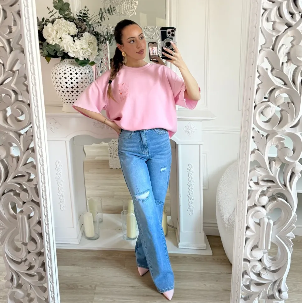 TEE SHIRT PINK MORE AMORE