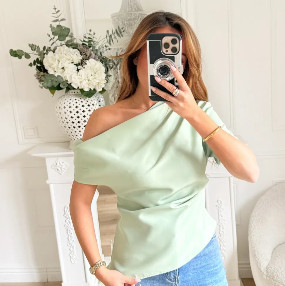 TOP ASYMÉTRIQUE AQUA