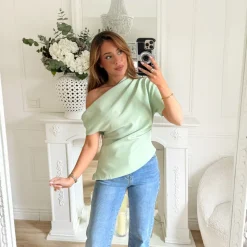 TOP ASYMÉTRIQUE AQUA