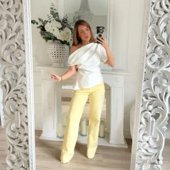 TOP ASYMÉTRIQUE BLANC