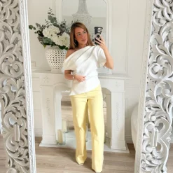 TOP ASYMÉTRIQUE BLANC