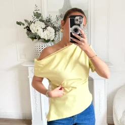 TOP ASYMÉTRIQUE JAUNE