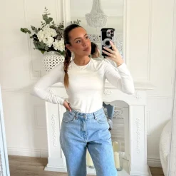 TOP BASIQUE BLANC STRETCH