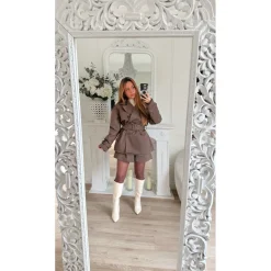 TRENCH COURT CHOCO BOUTONS ELOÏSE